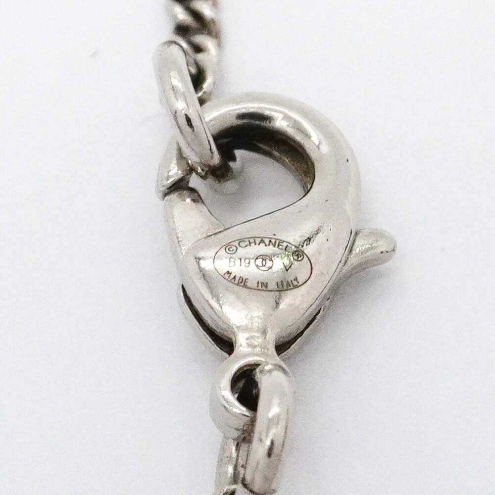 CHANEL Authentic Silver Logo Necklace - Picture 5 of 7